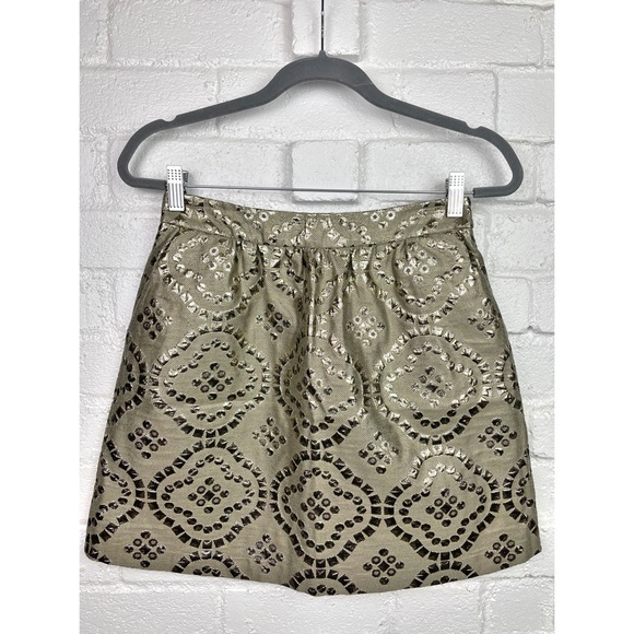 RED Valentino Gold Brocade Mini Skirt - Picture 6 of 6
